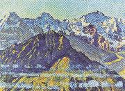 Ferdinand Hodler, Eiger Monch und Jungfrau in der Morgensonne